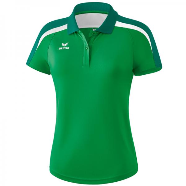 erima Damen-Poloshirt LIGA 2.0 smaragd/evergreen/weiß | 34