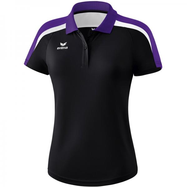 erima Damen-Poloshirt LIGA 2.0 schwarz/violet/weiß | 34