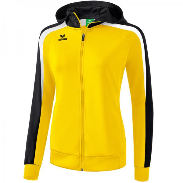 erima Damen-Trainingsjacke LIGA 2.0 - mit Kapuze gelb/schwarz/weiß | 34