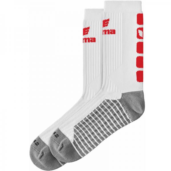 erima Sportsocken CLASSIC 5-C weiß/rot | 31-34