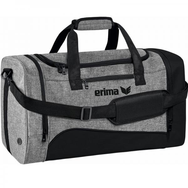 erima Sporttasche CLUB 1900 2.0 - mit seitlichen Nassfächern schwarz/grau melange | M