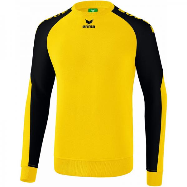 erima Sweatshirt ESSENTIAL 5-C gelb/schwarz | 128