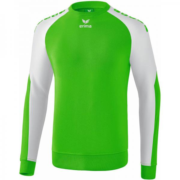 erima Sweatshirt ESSENTIAL 5-C green/weiß | 128