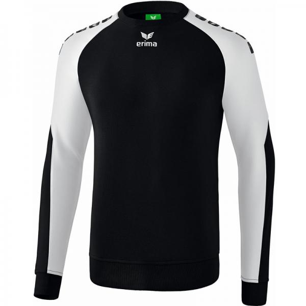 erima Sweatshirt ESSENTIAL 5-C schwarz/weiß | 128
