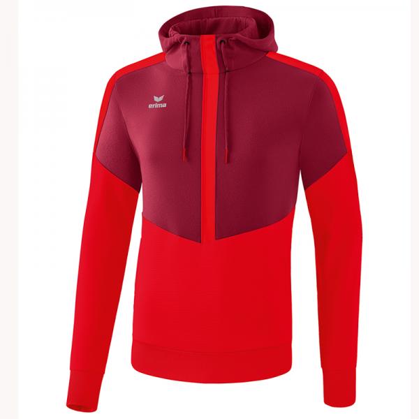 erima Hoodie SQUAD - mit Kapuze bordeaux/rot | 128