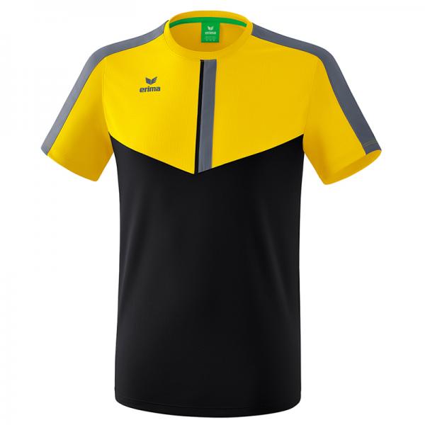 erima T-Shirt SQUAD gelb/schwarz/slate grey | 128