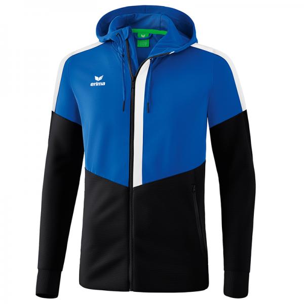 erima Trainingsjacke SQUAD - mit Kapuze new royal/schwarz/weiß | S