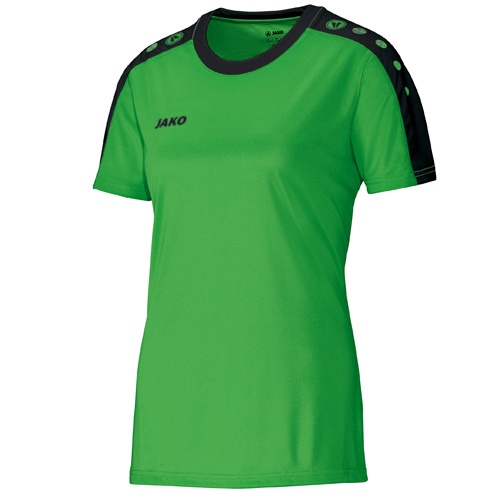 Jako Damen-Trikot STRIKER soft green/schwarz | 38-40 | Kurzarm