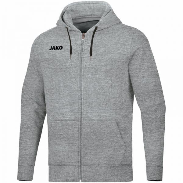 Jako Kapuzenjacke BASE hellgrau meliert | 128