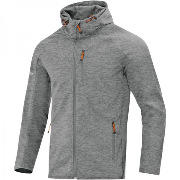 Jako Softshelljacke LIGHT grau meliert | S