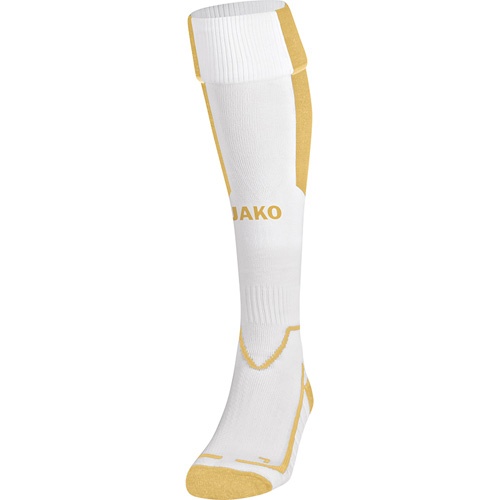 Jako Stutzenstrumpf LAZIO weiß/gold | 35-38