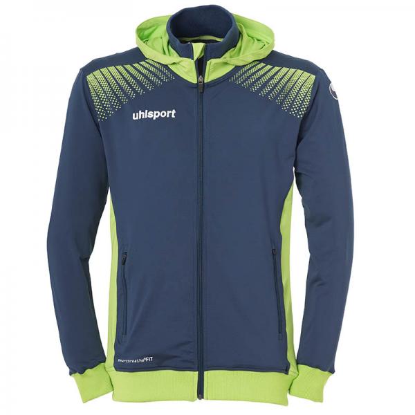 uhlsport Kapuzenjacke GOAL TEC petrol/flash grün | S