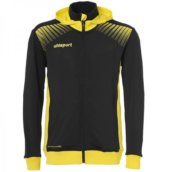 uhlsport Kapuzenjacke GOAL TEC schwarz/limonengelb | S