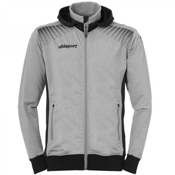 uhlsport Kapuzenjacke GOAL TEC dark grey melange/schwarz | S