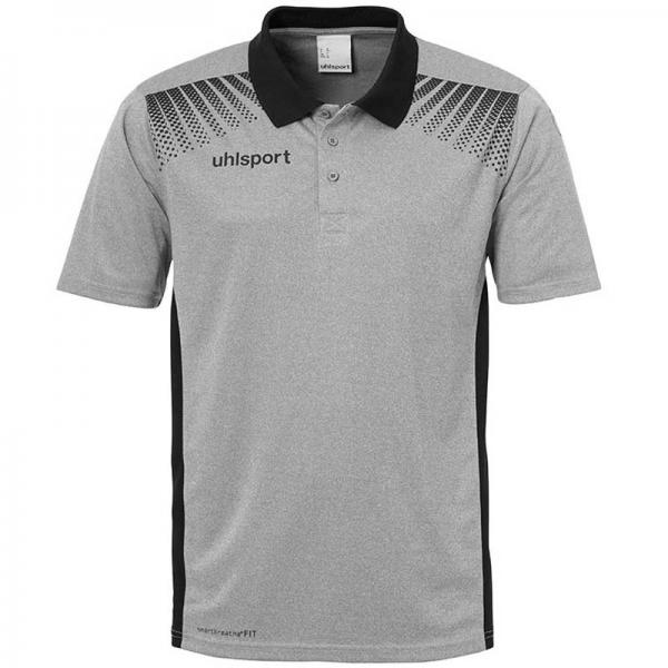 uhlsport Poloshirt GOAL dark grey melange/schwarz | 140