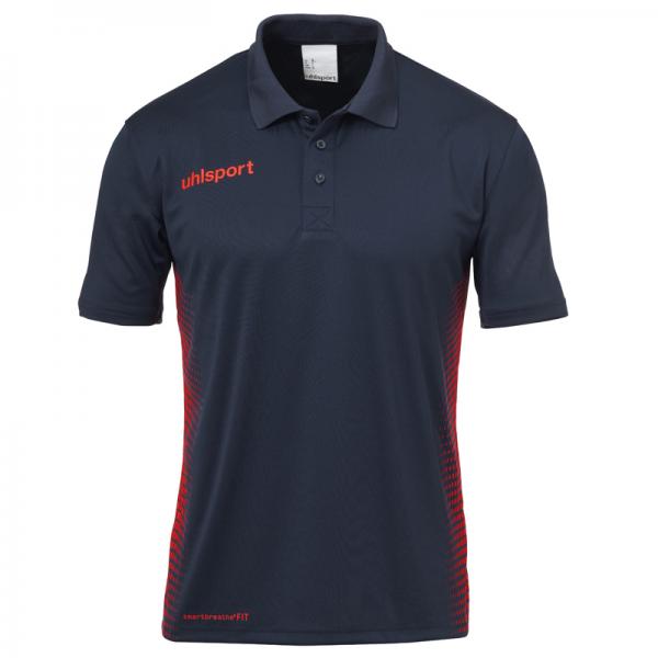 uhlsport Poloshirt SCORE marine/fluo rot | 140