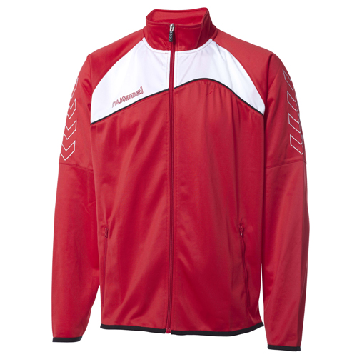 hummel Polyesterjacke GRASSROOTS true red/white | M