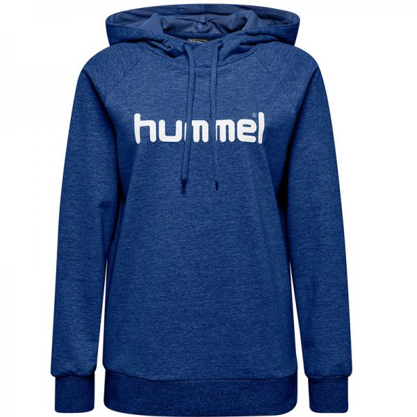 hummel Damen-Hoodie GO COTTON LOGO true blue | XS