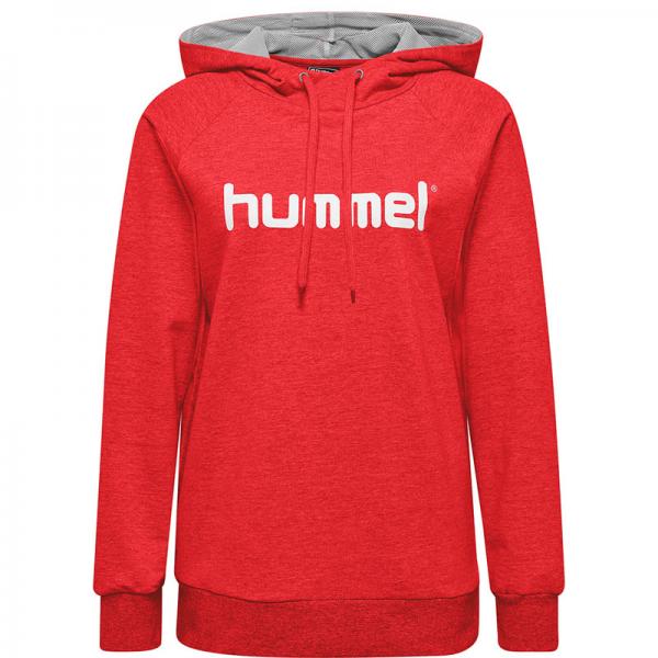 hummel Damen-Hoodie GO COTTON LOGO true red | XS