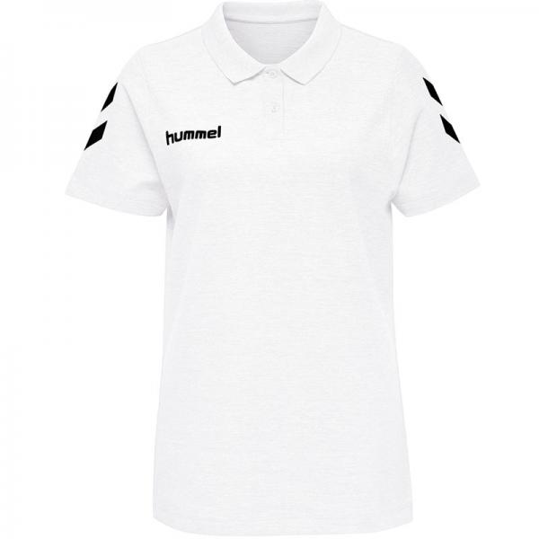 hummel Damen-Poloshirt GO COTTON white | XS
