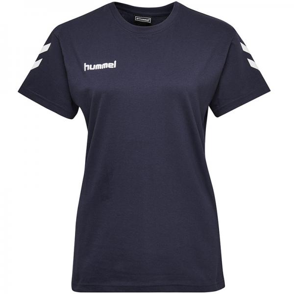 hummel Damen-T-Shirt GO COTTON marine | XS