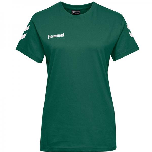 hummel Damen-T-Shirt GO COTTON evergreen | XS