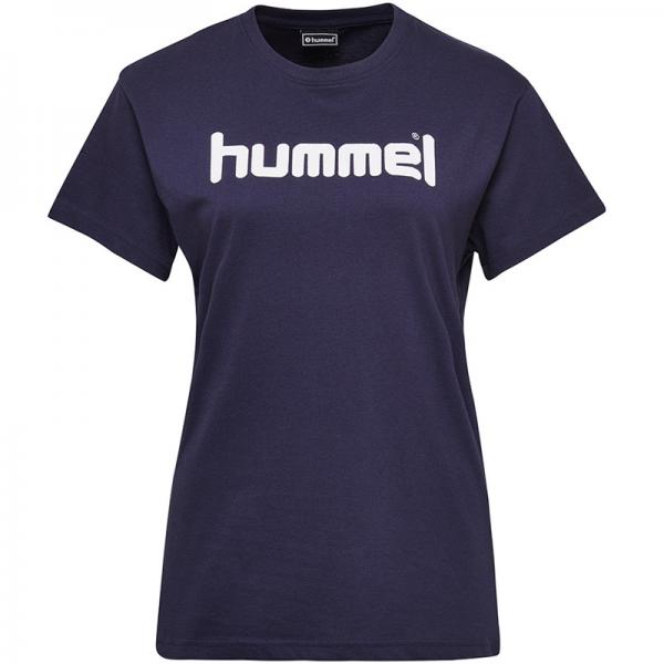 hummel Damen-T-Shirt GO COTTON marine | XS