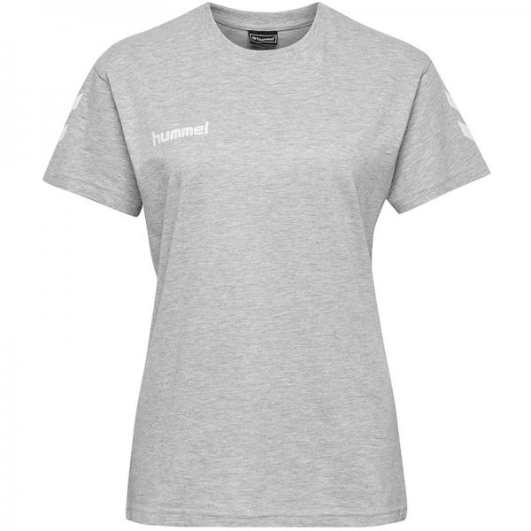 hummel Damen-T-Shirt GO COTTON grey melange | M