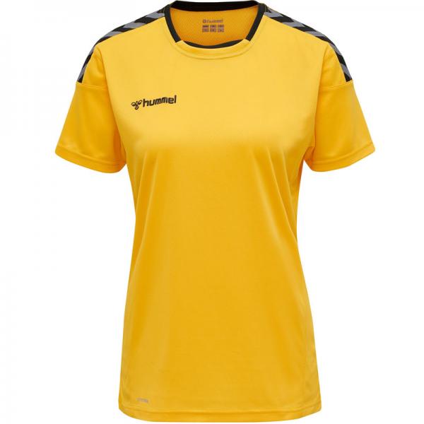 hummel Damen-Trikot HML AUTHENTIC - kurzarm sports yellow/black | XS | Kurzarm