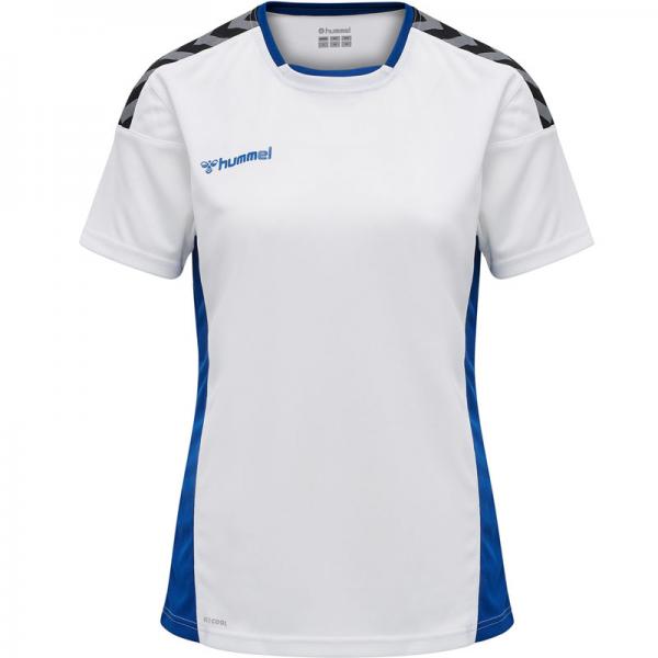 hummel Damen-Trikot HML AUTHENTIC - kurzarm white/true blue | XS | Kurzarm