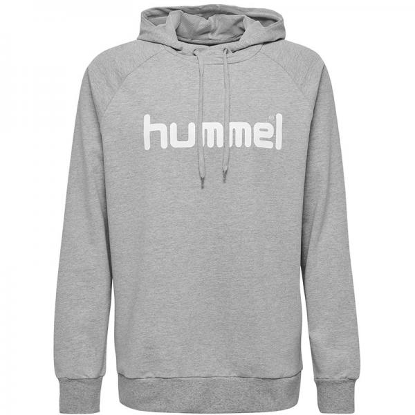 hummel Hoodie GO COTTON LOGO grey melange | 3XL