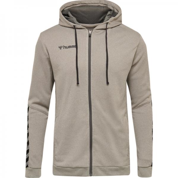 hummel Polyesterjacke HML AUTHENTIC - mit Kapuze grey melange | 116