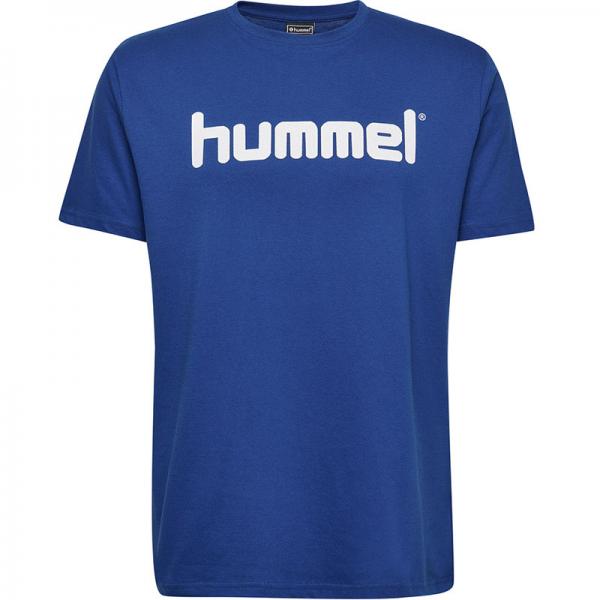 hummel T-Shirt GO COTTON LOGO true blue | 128