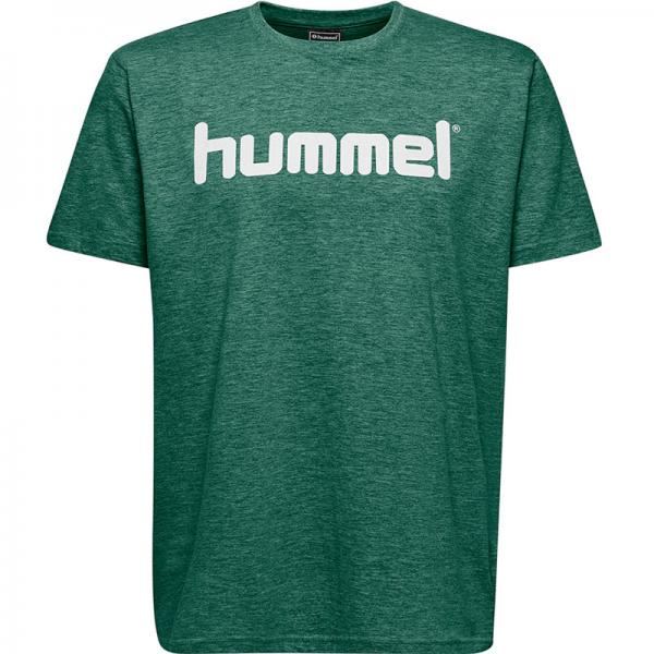 hummel T-Shirt GO COTTON LOGO evergreen | S