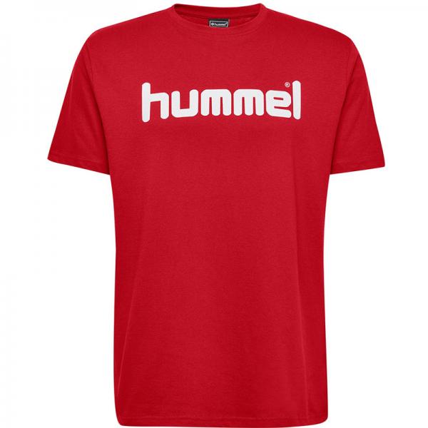 hummel T-Shirt GO COTTON LOGO true red | L