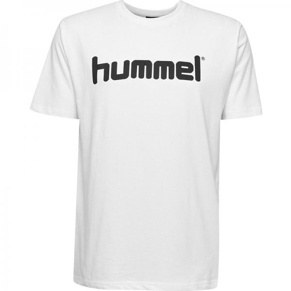 hummel T-Shirt GO COTTON LOGO white | 176