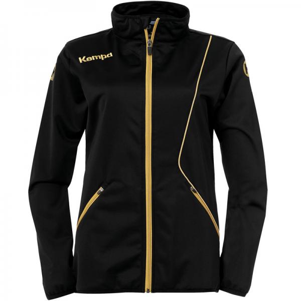 Kempa Damen-Präsentationsjacke CURVE CLASSIC schwarz/gold | L
