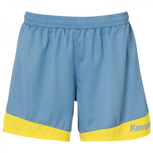 Kempa Damen-Short EMOTION 2.0 dove blau/limonengelb | XS