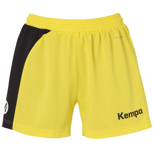 Kempa Damen-Short PEAK limonengelb/schwarz | XS