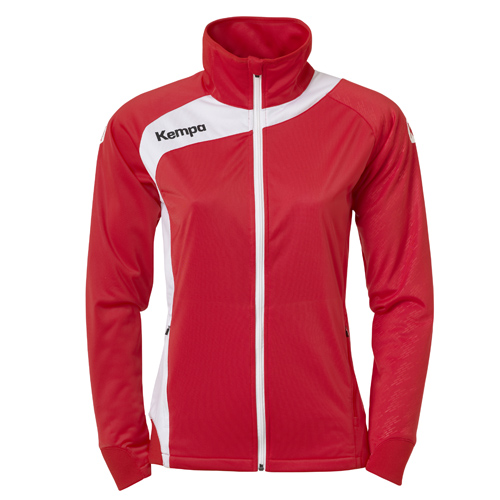 Kempa Damen-Trainingsjacke PEAK rot/weiß | XS