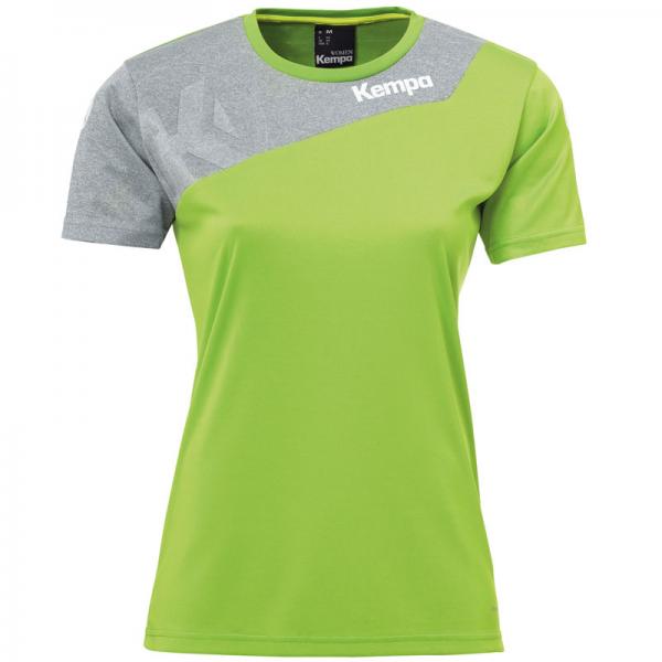 Kempa Damen-Trikot CORE 2.0 hope grün/dark grau melange | XS | Kurzarm