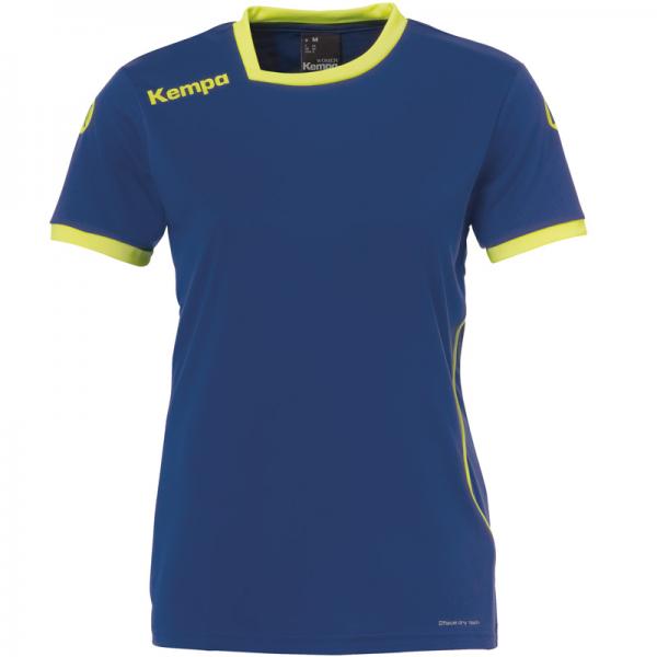 Kempa Damen-Trikot CURVE deep Blau/fluo gelb | XS