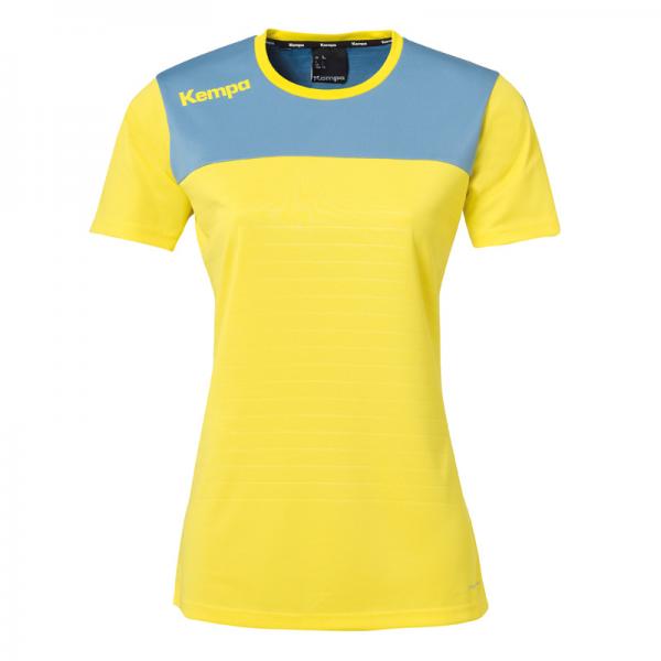 Kempa Damen-Trikot EMOTION 2.0 limonengelb/dove blau | XS