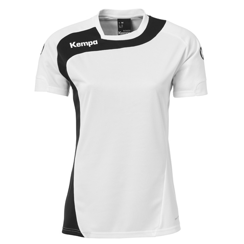 Kempa Damen-Trikot PEAK weiß/schwarz | XL | Kurzarm