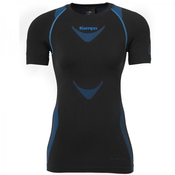 Kempa Damen-Unterziehhemd PERFORMANCE PRO - kurzarm schwarz/kempablau | XS