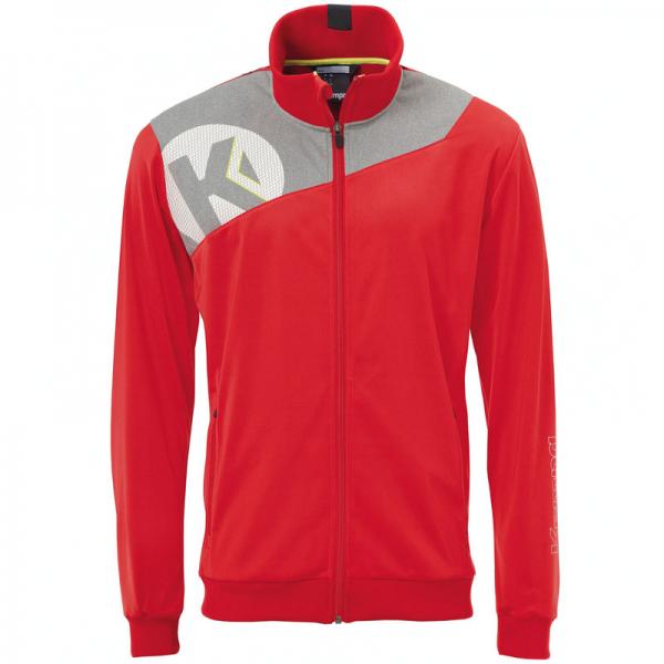 Kempa Polyesterjacke CORE 2.0 rot/dark grau melange | 116