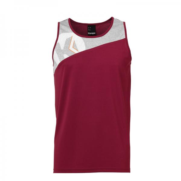 Kempa Singlet CORE 2.0 deep rot/dark grau melange | 3XL