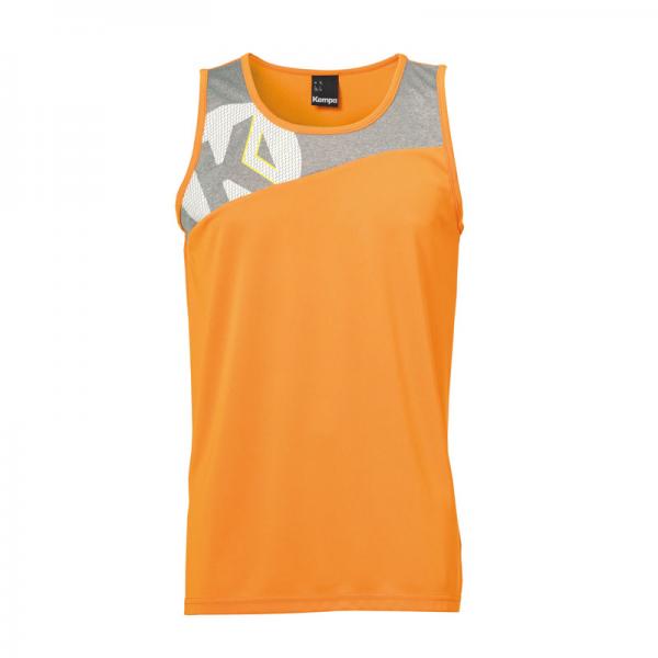 Kempa Singlet CORE 2.0 fresh orange/dark grau melange | S