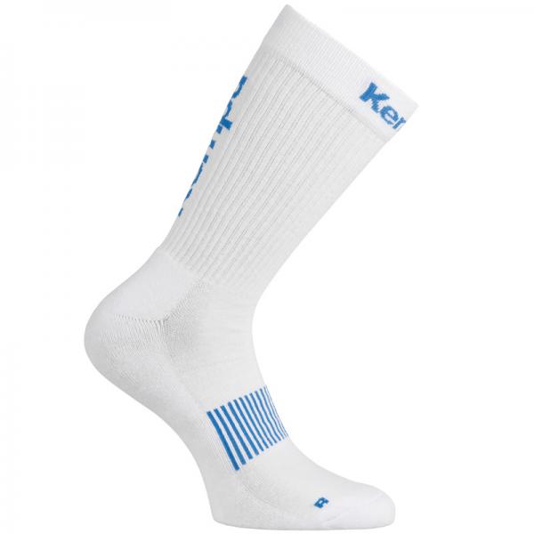 Kempa Sportsocken LOGO CLASSIC weiß/azurblau | 31-35