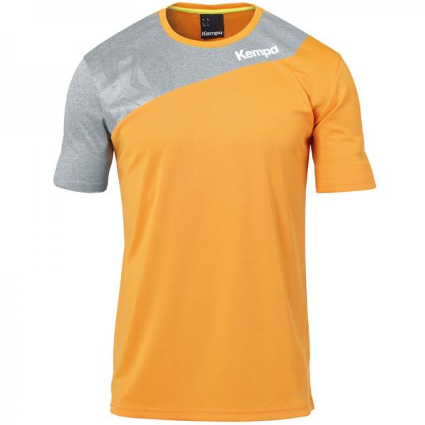 Kempa Trikot CORE 2.0 fresh orange/dark grau melange | 116 | Kurzarm